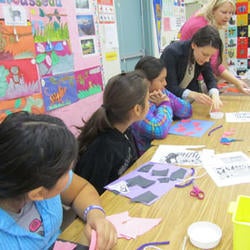 Students Creating art project