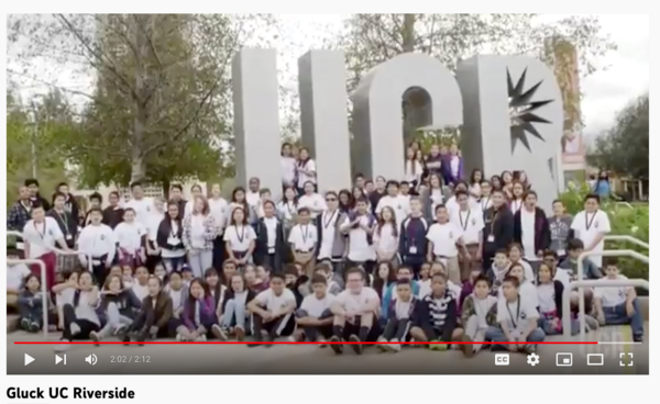 Children in front of UCR SIGN